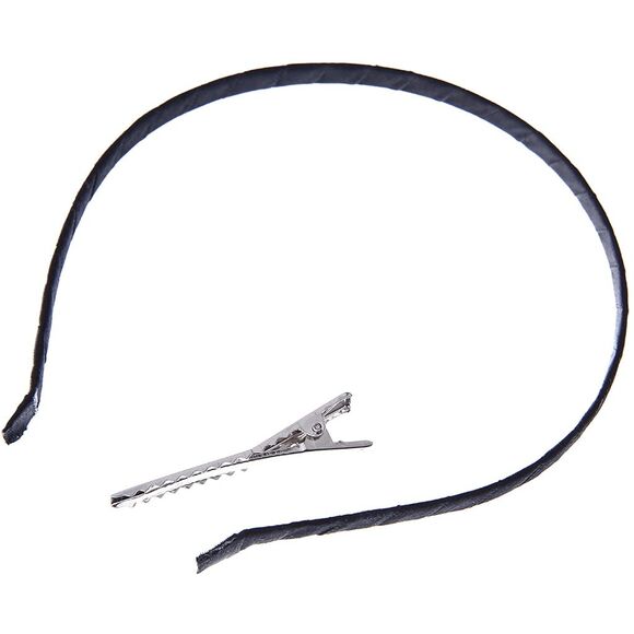 🖤 Pinup Accessory 1950s Retro Vintage Fascinator Black Pillbox Pearl Veil Hat - Picture 12 of 13